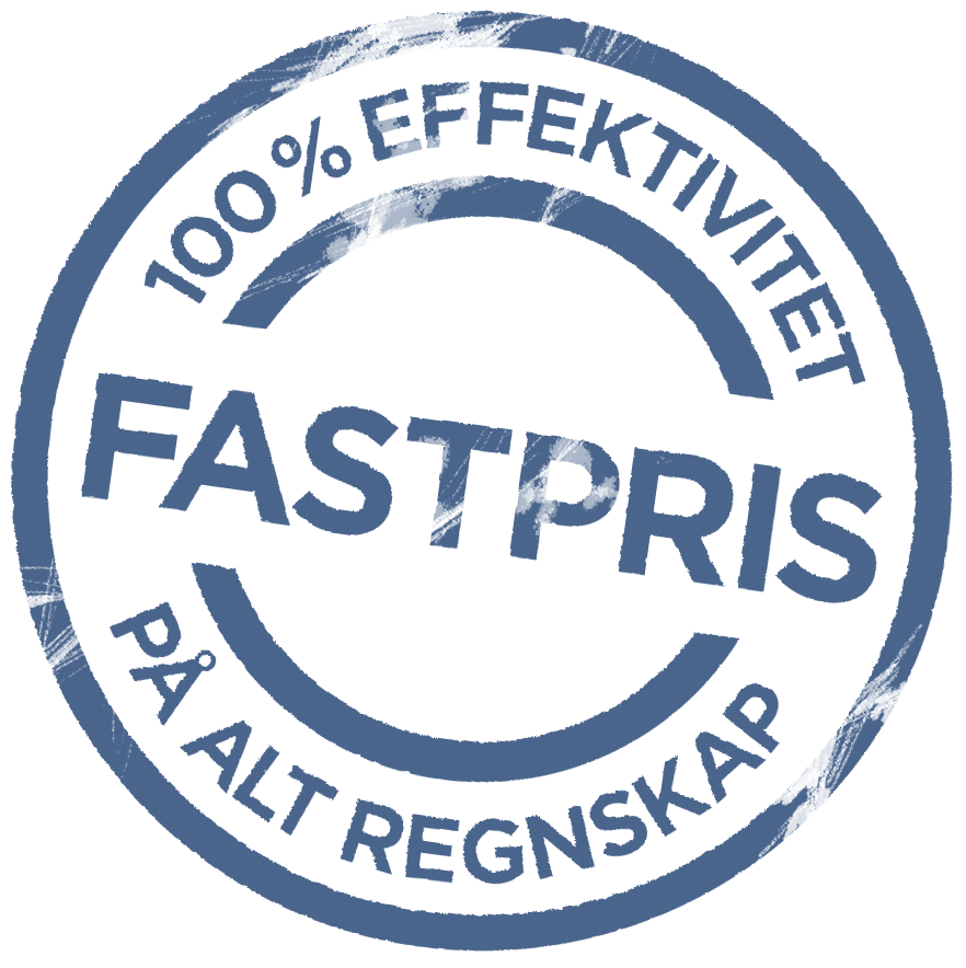 Fastpris på alt regnskap, 100% effektivitet